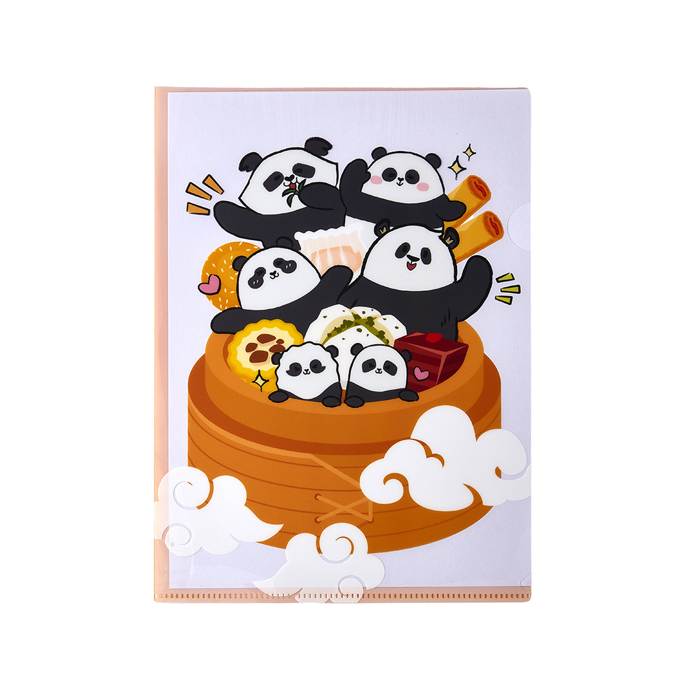 Panda Friends Surprising Delights A4 Folder