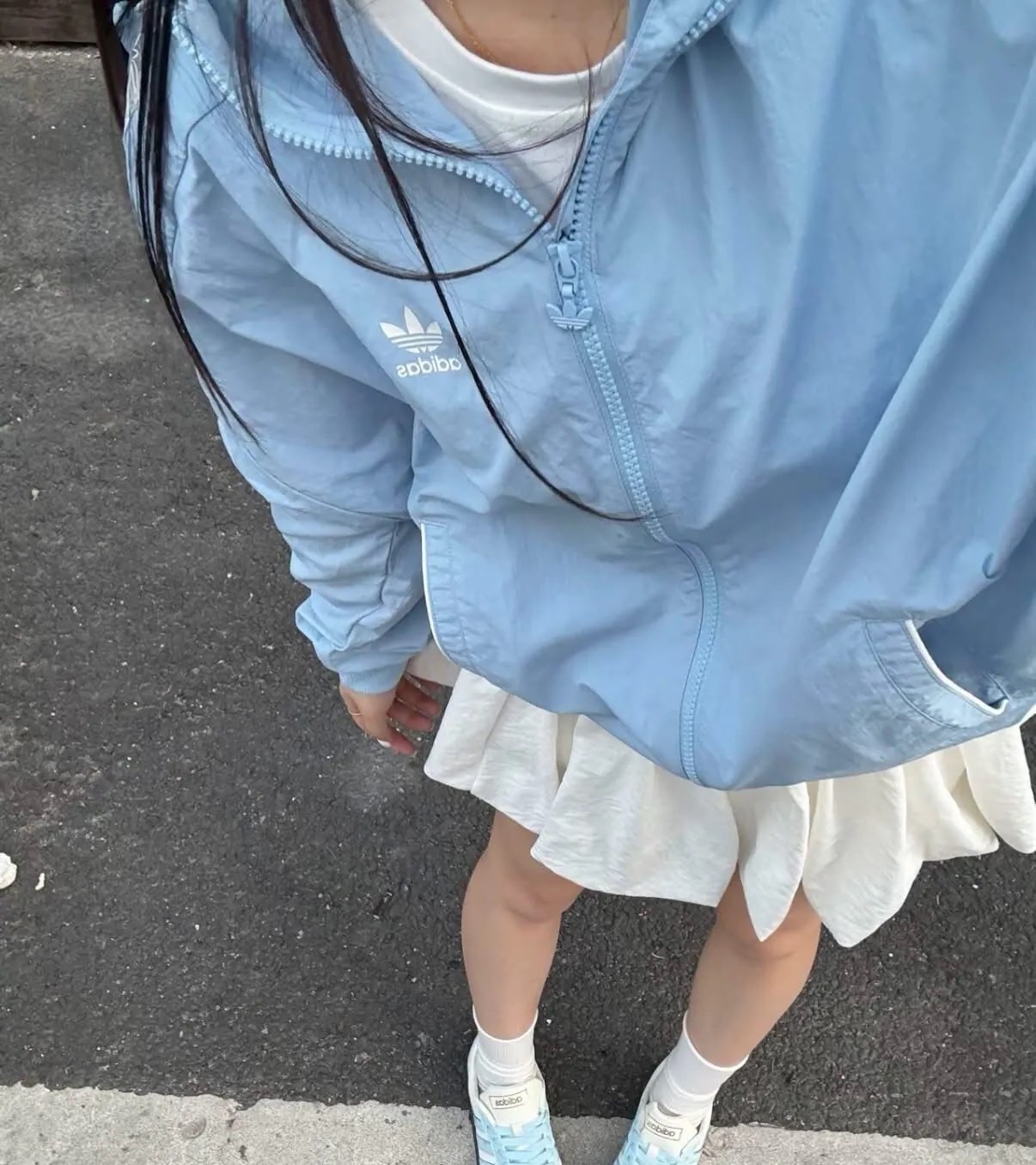 ADIDAS 防風薄款連帽外套 女款 二色