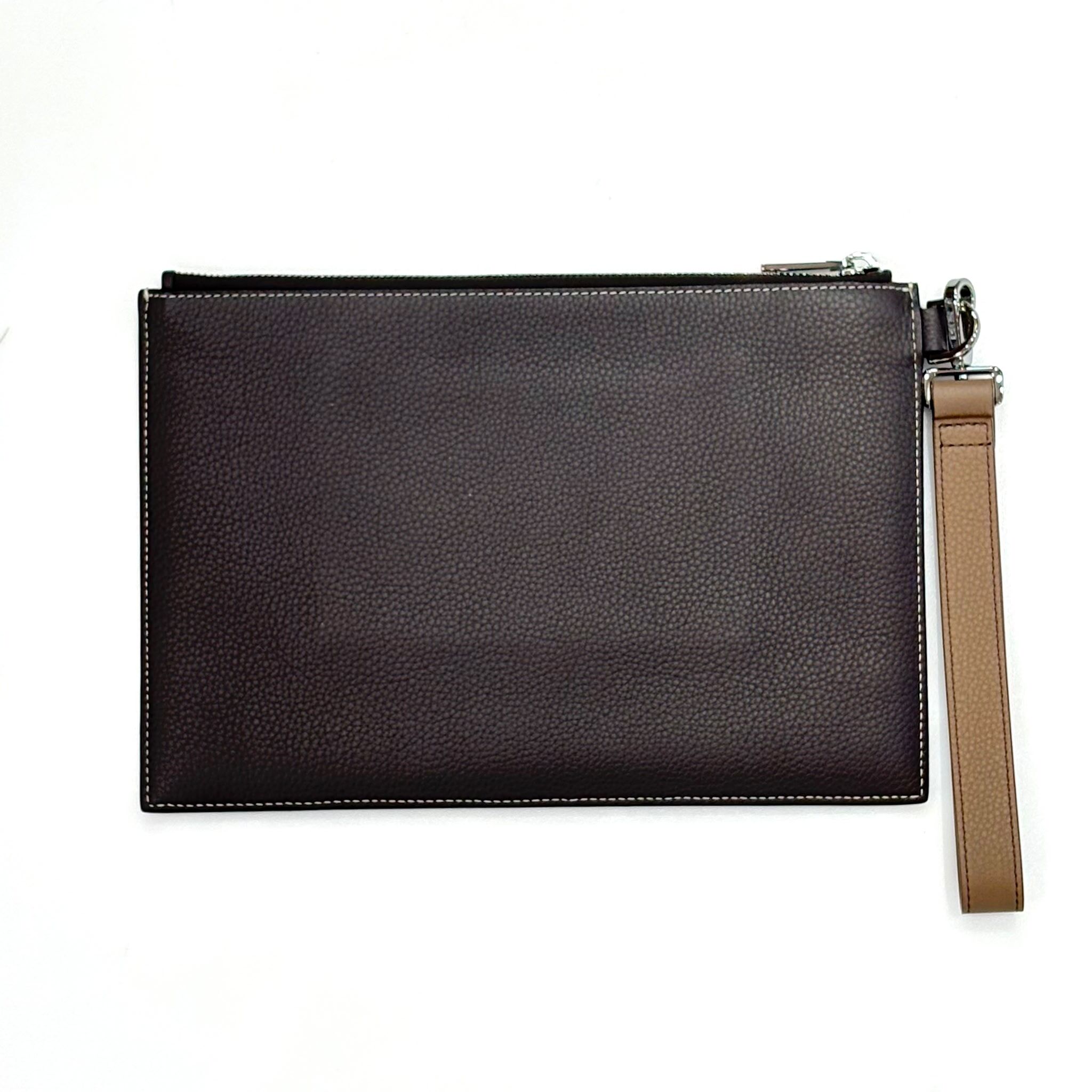 全新DIOR Clutch A5 CD Icon 標誌 灰綠色荔枝牛皮, 迪奧手拿包 #BRAND NEW #香榭站正品