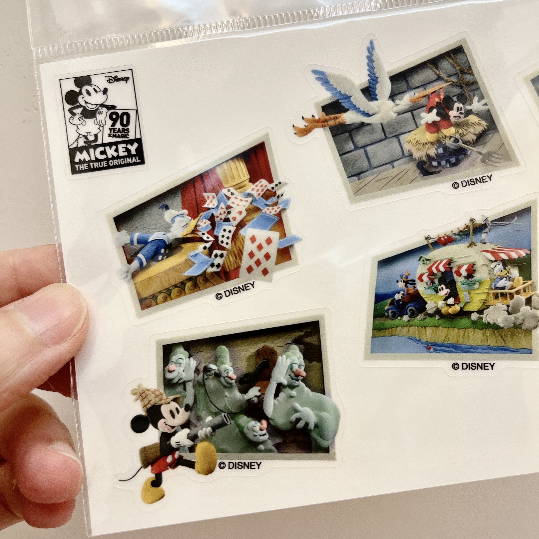 迪士尼限定 紙雕場景貼紙 透明貼紙｜Disney 日本
