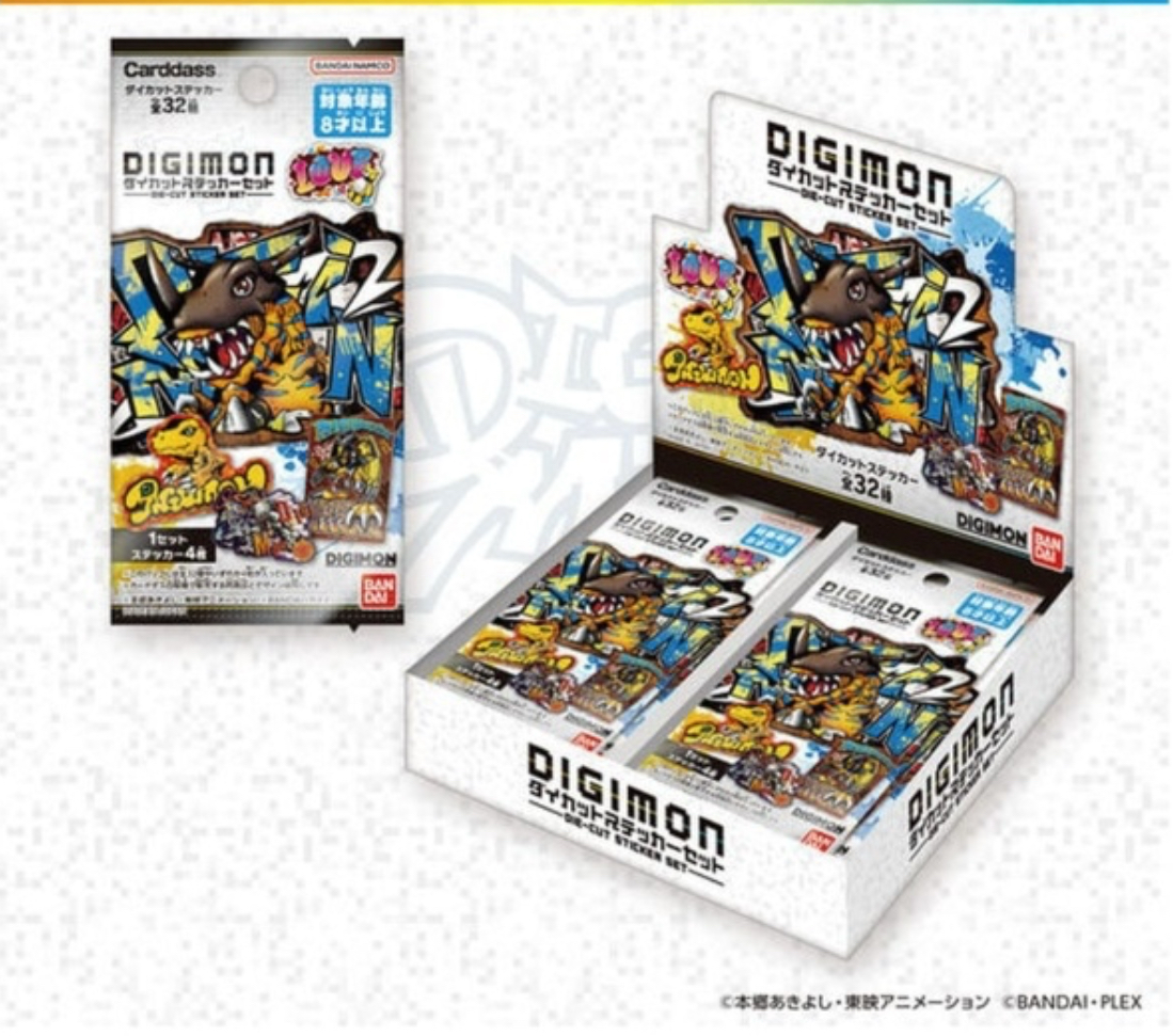 Digimon Die-Cut Sticker Set Box