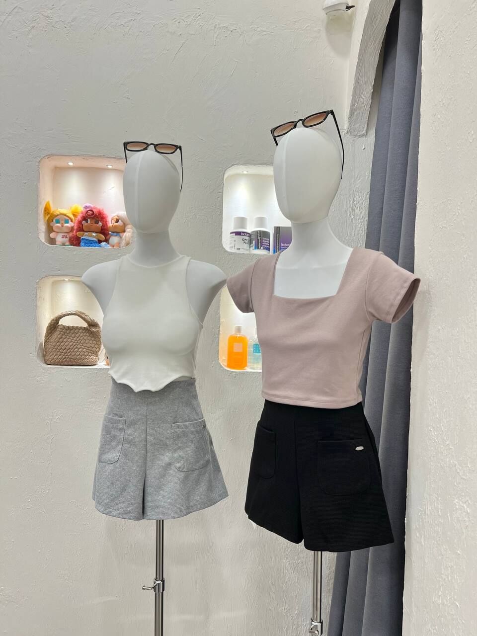 Waffle Shorts Plus