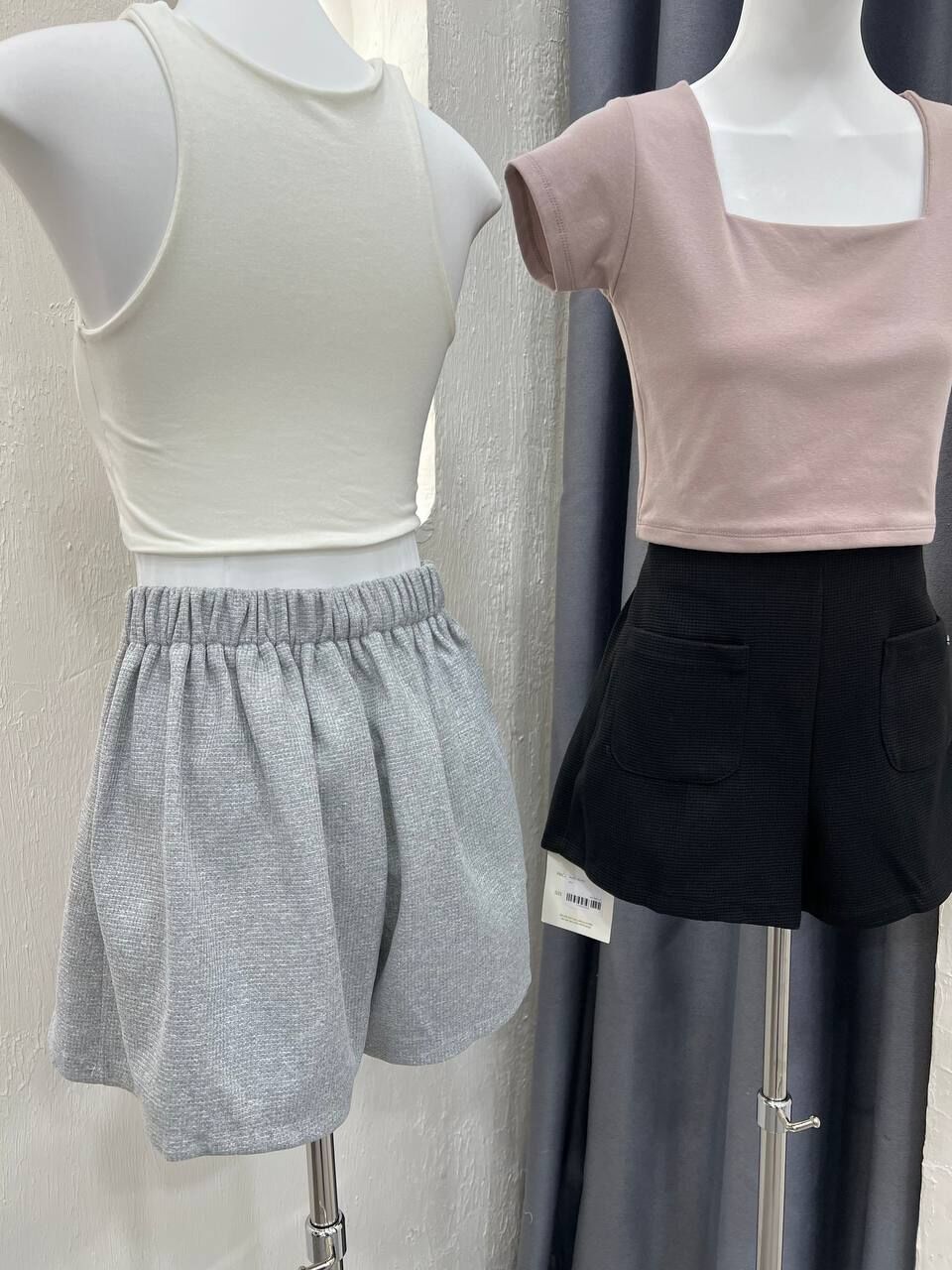 Waffle Shorts Plus