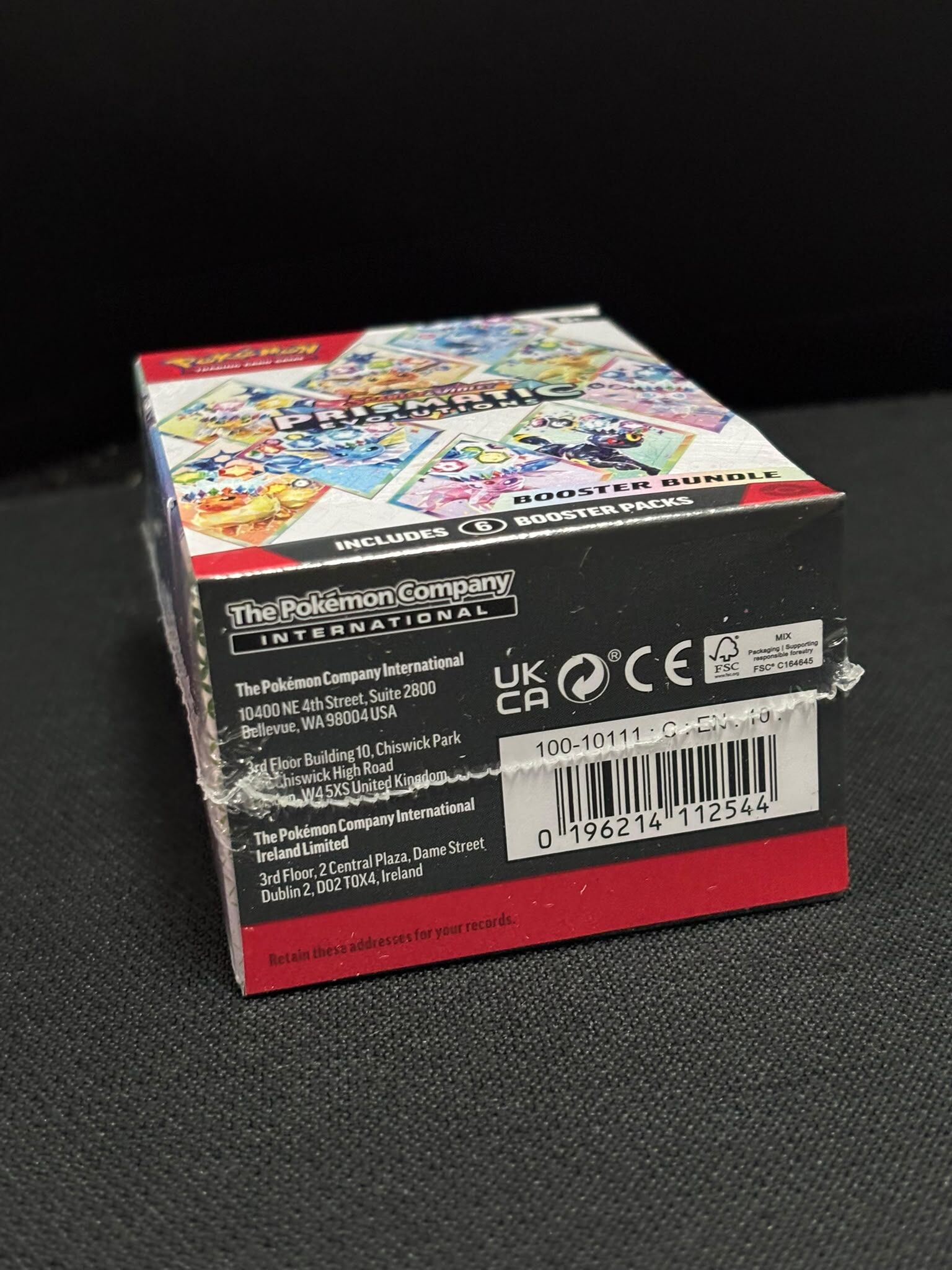美版原盒 Pokemon TCG: Scarlet & Violet - Prismatic Evolutions Booster Bundle (100-10111) (0196214112544)