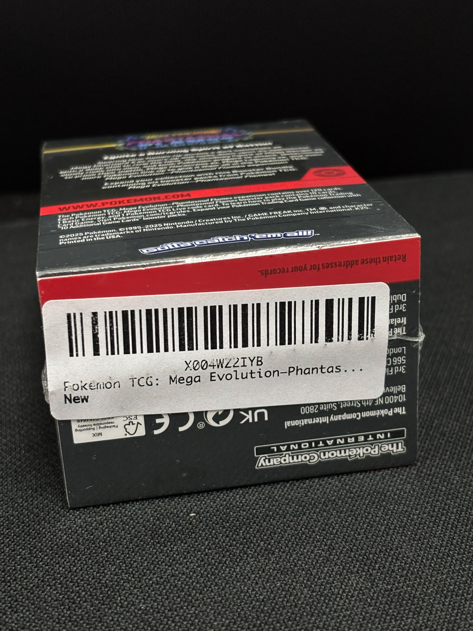 美版原盒 POKEMON TCG MEGA EVOLUTION PHANTASMAL FLAMES BOOSTER BUNDLE