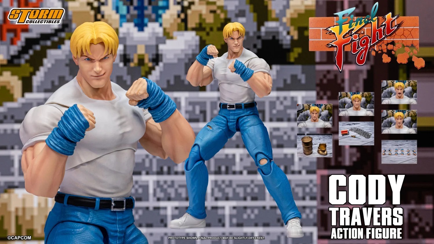 (預訂) STORM COLLECTIBLES CAFF02  - CODY TRAVERS - FINAL FIGHT ACTION FIGURE
