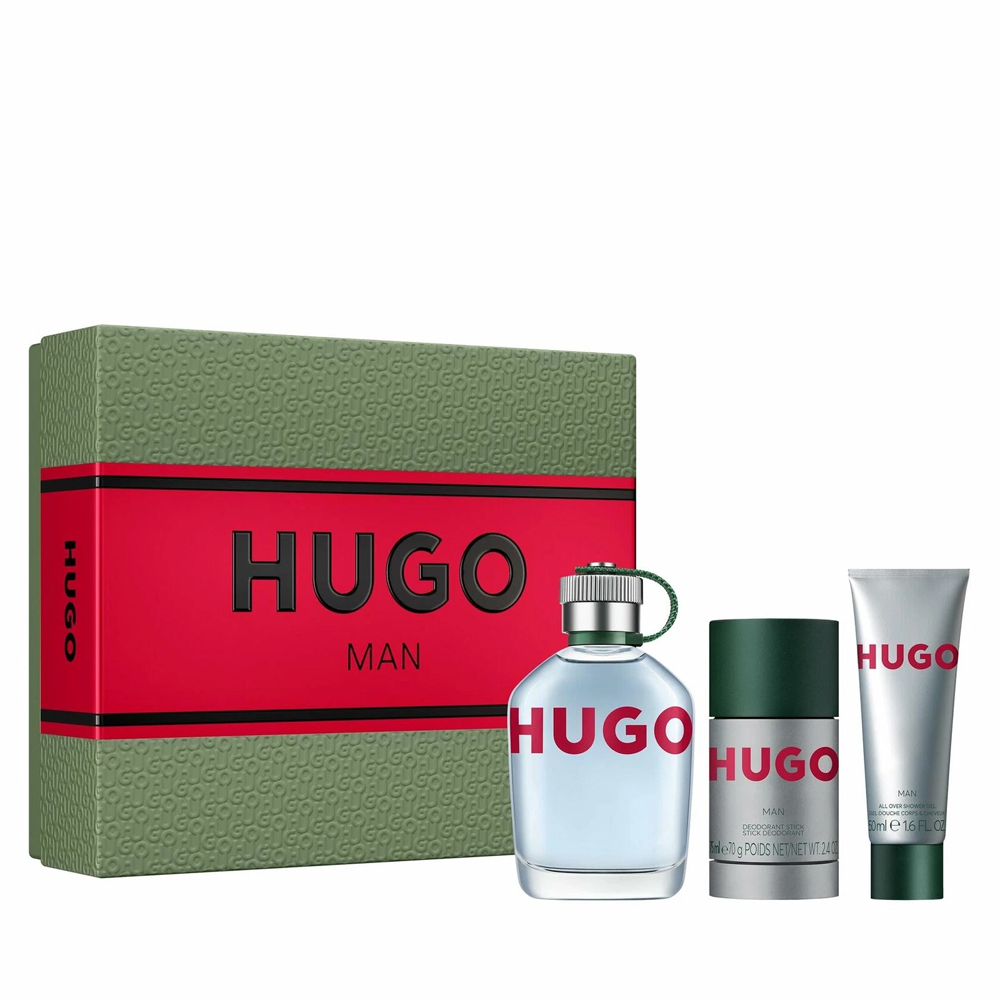 Hugo Boss Hugo EDT Gift Box Set (EDT 100ml+ Shower Gel 50ml+ Deo Stick 75ml) (Barcode: 3616305265289)