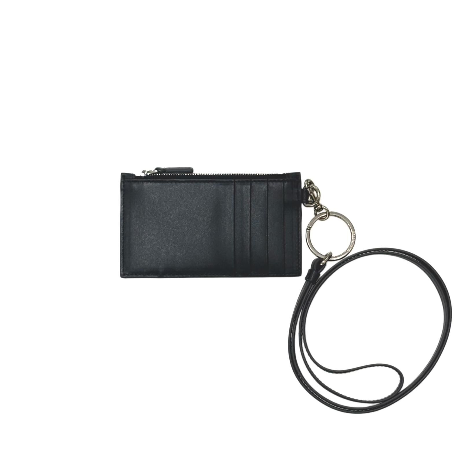 全新BALENCIAGA卡片套零錢包 594548 1IZI3 深灰色白字小牛皮 #BRAND NEW #香榭站正品
