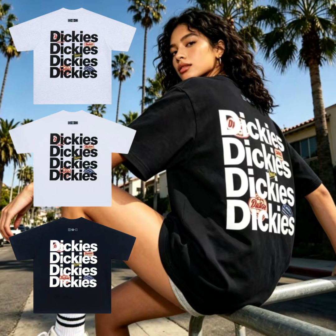 Dickies 美式復古LOGO貼紙 寬鬆短踢 PA-0381-DX02-DK158