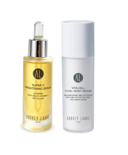 AX008 Audrey Laure VitalCell 賦活抗早C晚P亮白緊緻套裝(超維C亮白精華30ml+細胞賦活全效精華30ml)