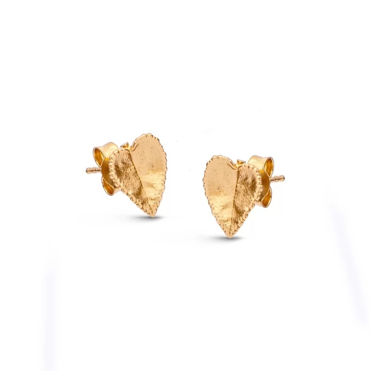 1TA0530-109 [THALLO] Emotions Cyclamen Earrings Mini Studs, 24K Gold Vermeil On Sterling Silver #s837a (EU)