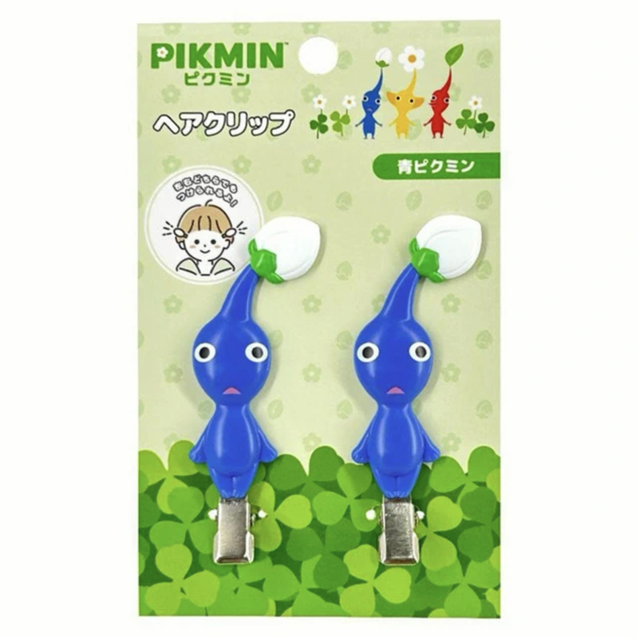 -(C04)-PIKMIN BLOOM 皮克敏 髮夾 紅色/藍色/紅色