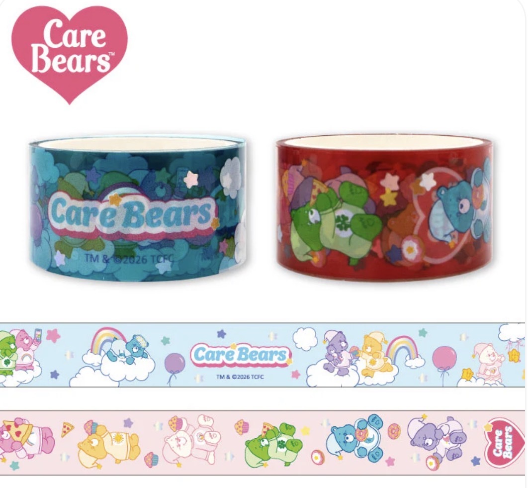 JP Care bear 透明粗膠紙套裝 2件裝 7358 TK260608