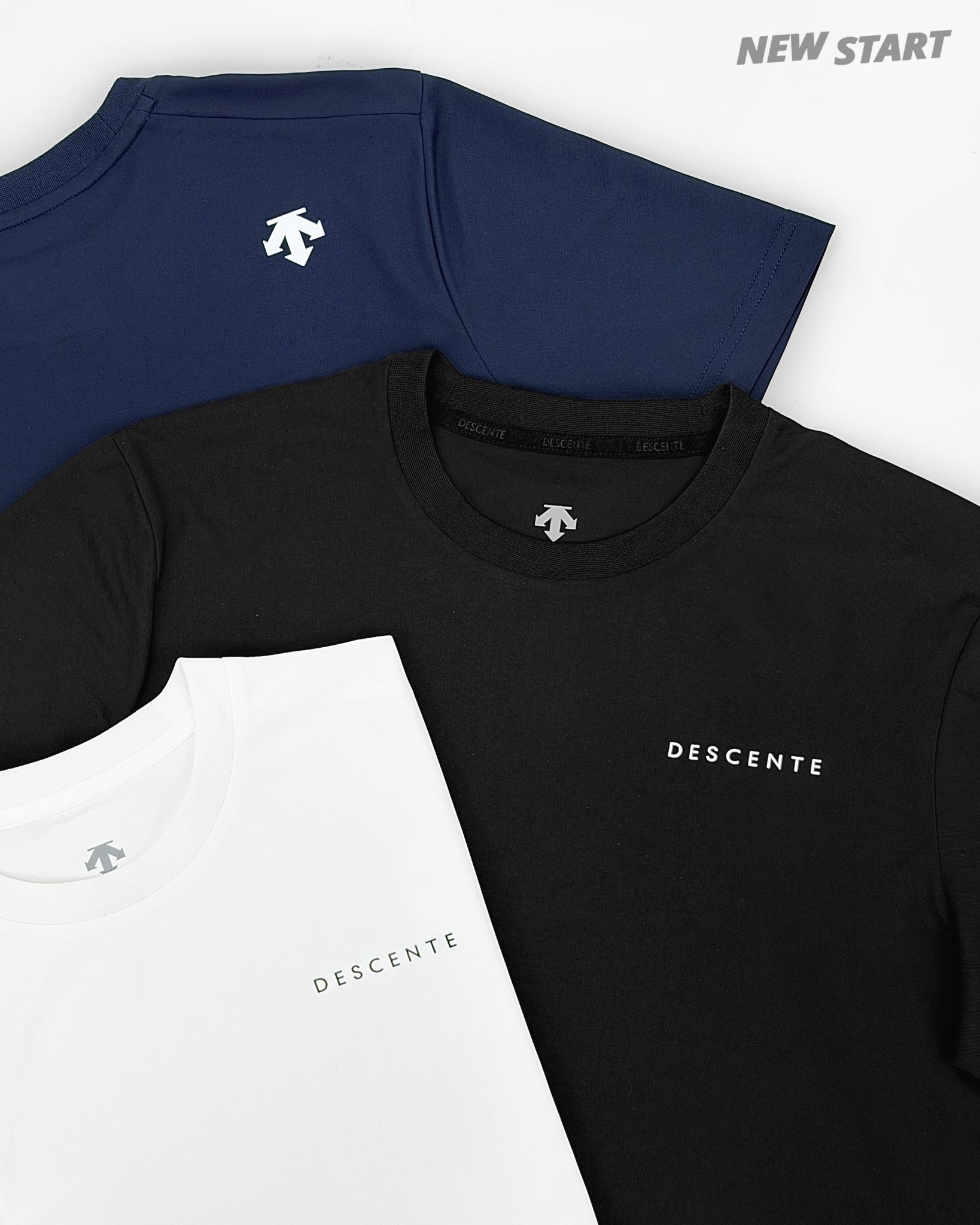 Descente 迪桑特 側邊小字母 抗UV 防曬 透氣 短袖上衣 短T
