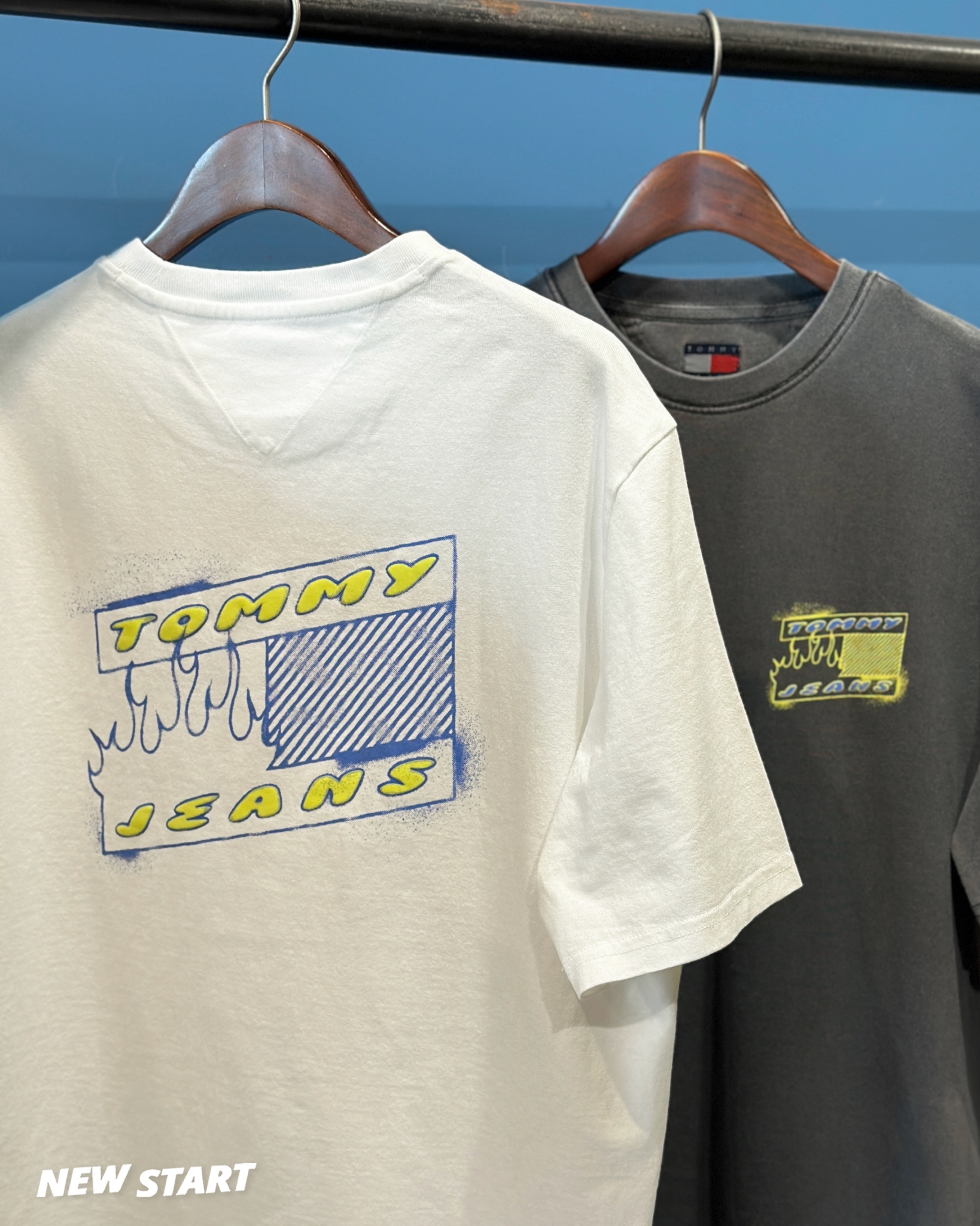 Tommy Jeans 背後火焰國旗 短袖上衣 短T