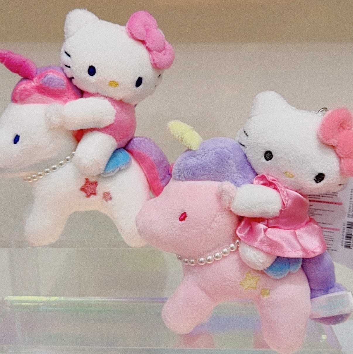 (韓國限定)粉粉系獨角獸kitty吊飾