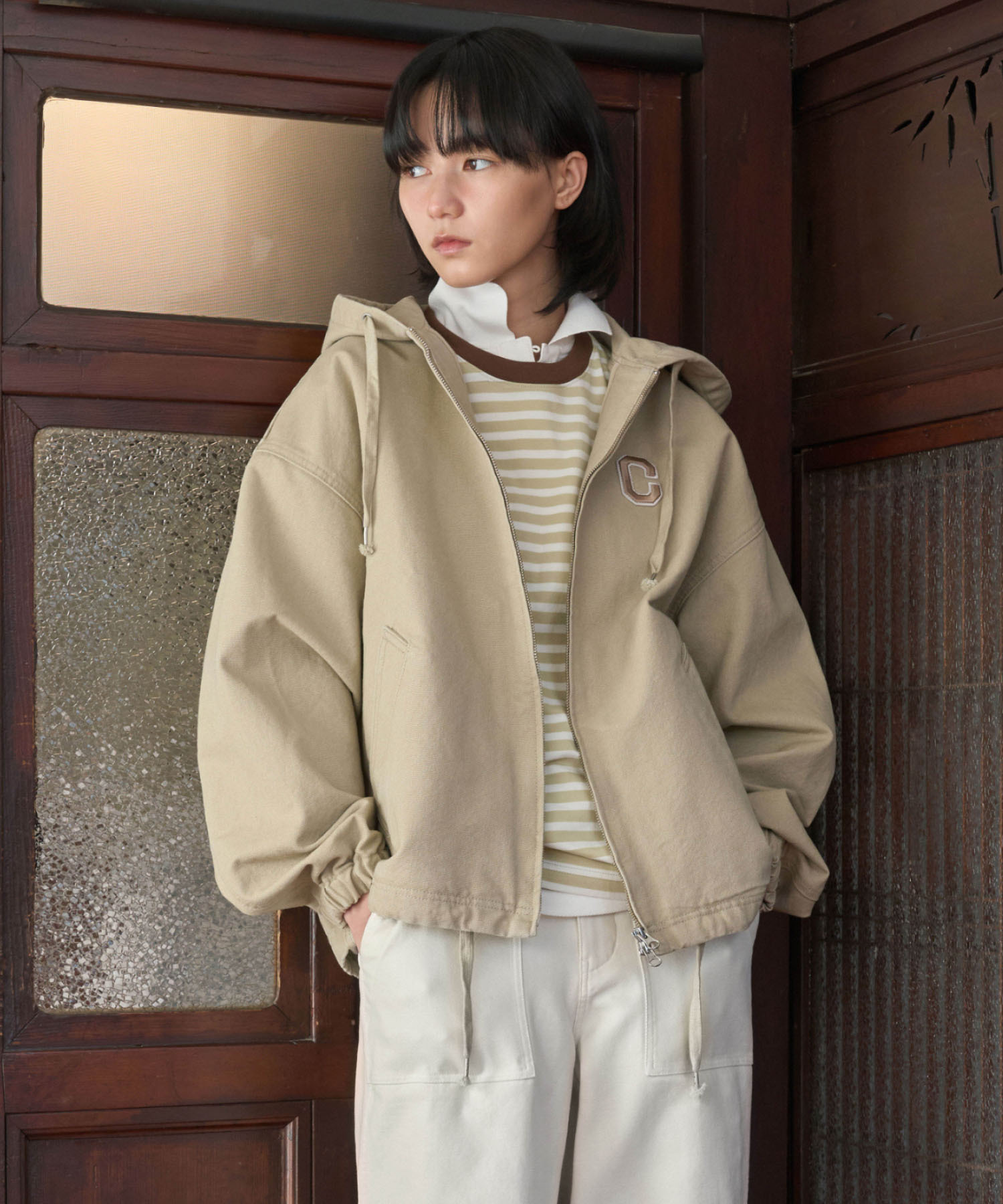 【直播】COVERNAT LX0609506 基本款條紋短袖上衣(CO2602ST07)