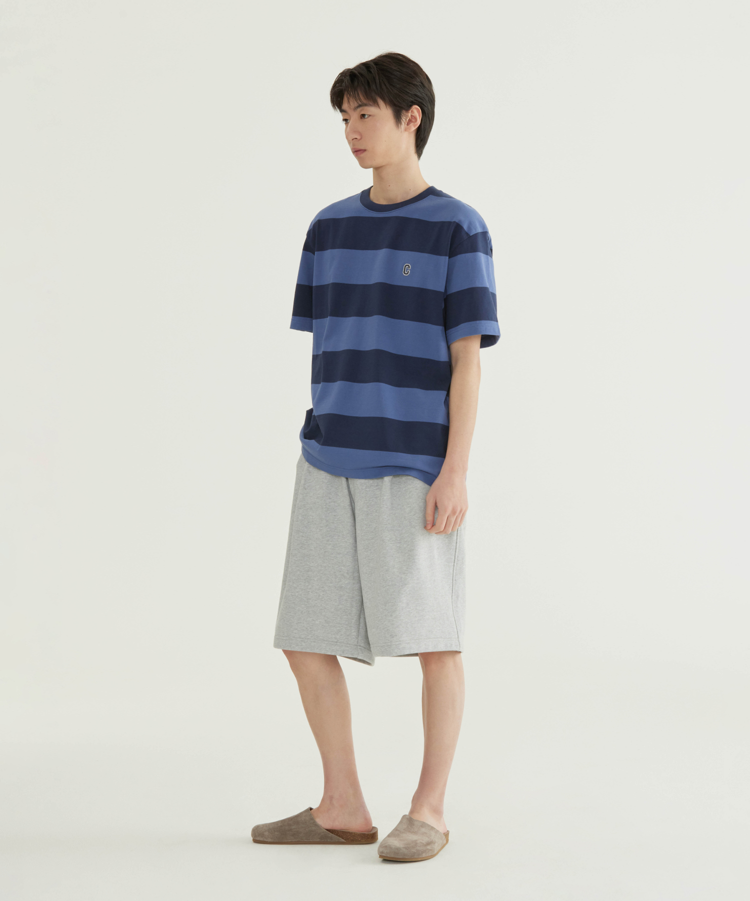 【直播】COVERNAT LX0609507 條紋圓領短袖上衣(CO2602ST08)