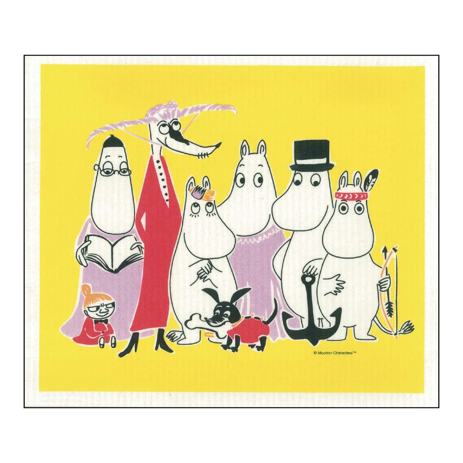 Moomin 嚕嚕米  廚房環保海綿擦拭巾 餐具瀝水墊 不留棉絮 北歐萬用抹布 速乾｜瑞典 ecomfort