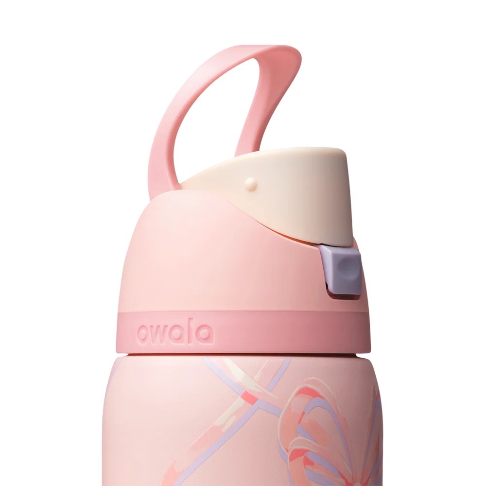 Owala FreeSip不鏽鋼水瓶32oz - 蝴蝶結Sugar Plum Fairy限定版