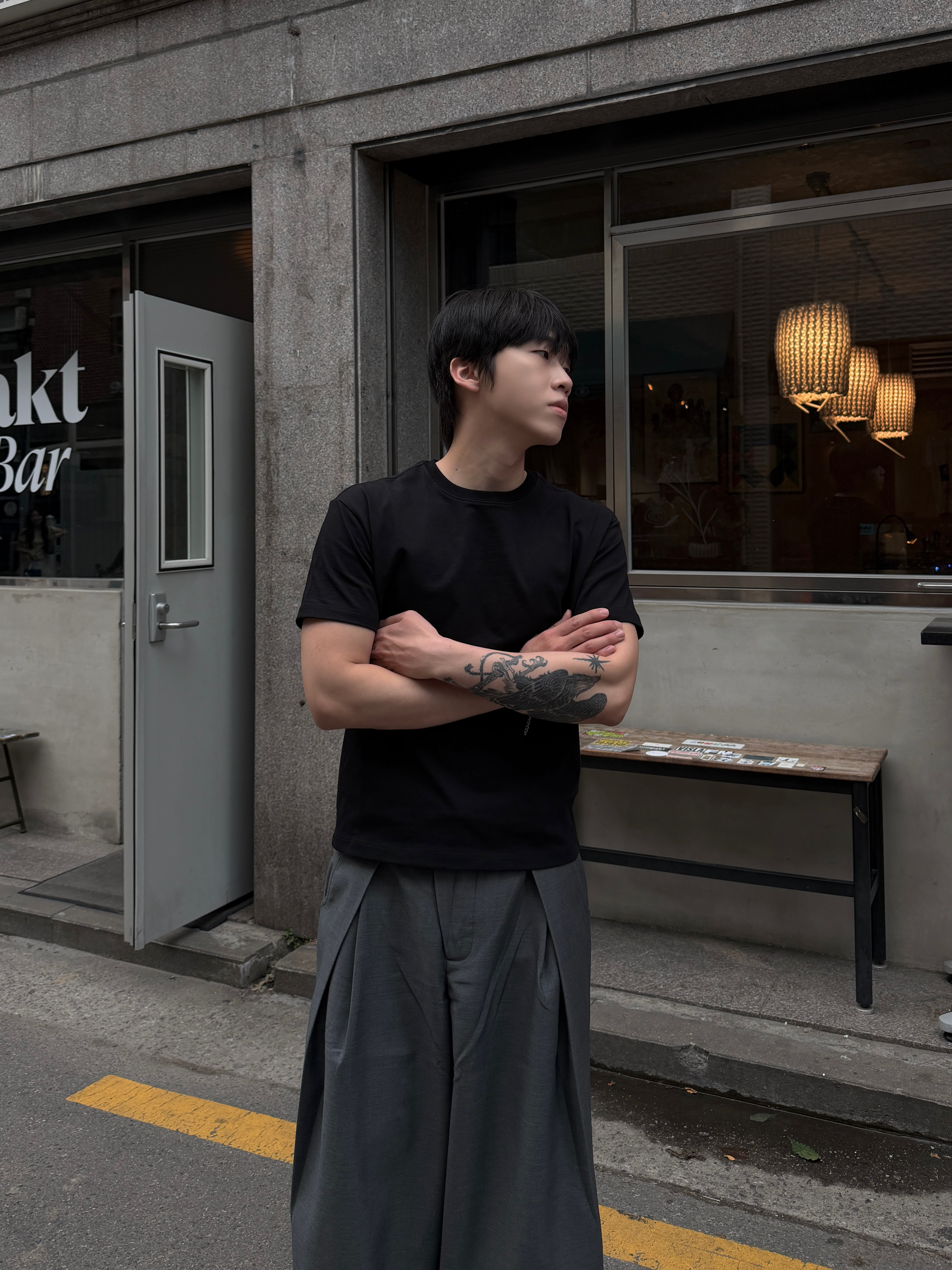 ［IDEAL MADE］SLIM FIT 合身短版 純棉短袖上衣（現貨）