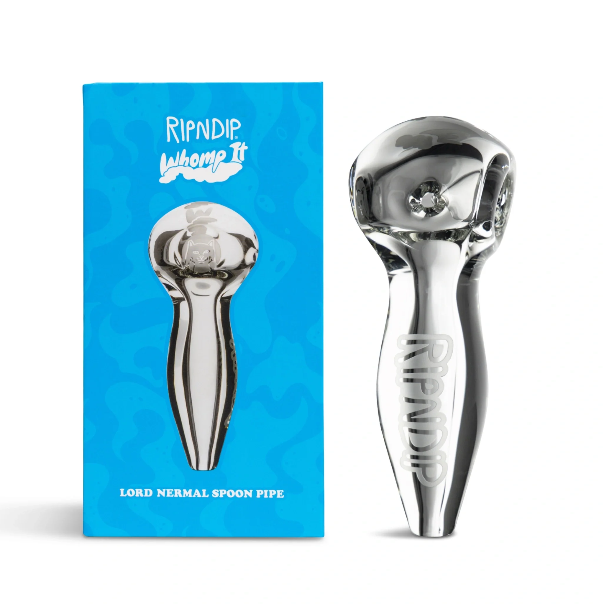 摔不破的中指貓琉璃煙壺 & 琉璃煙斗 RIPNDIP x Whomp ® Water Pipe & Bong