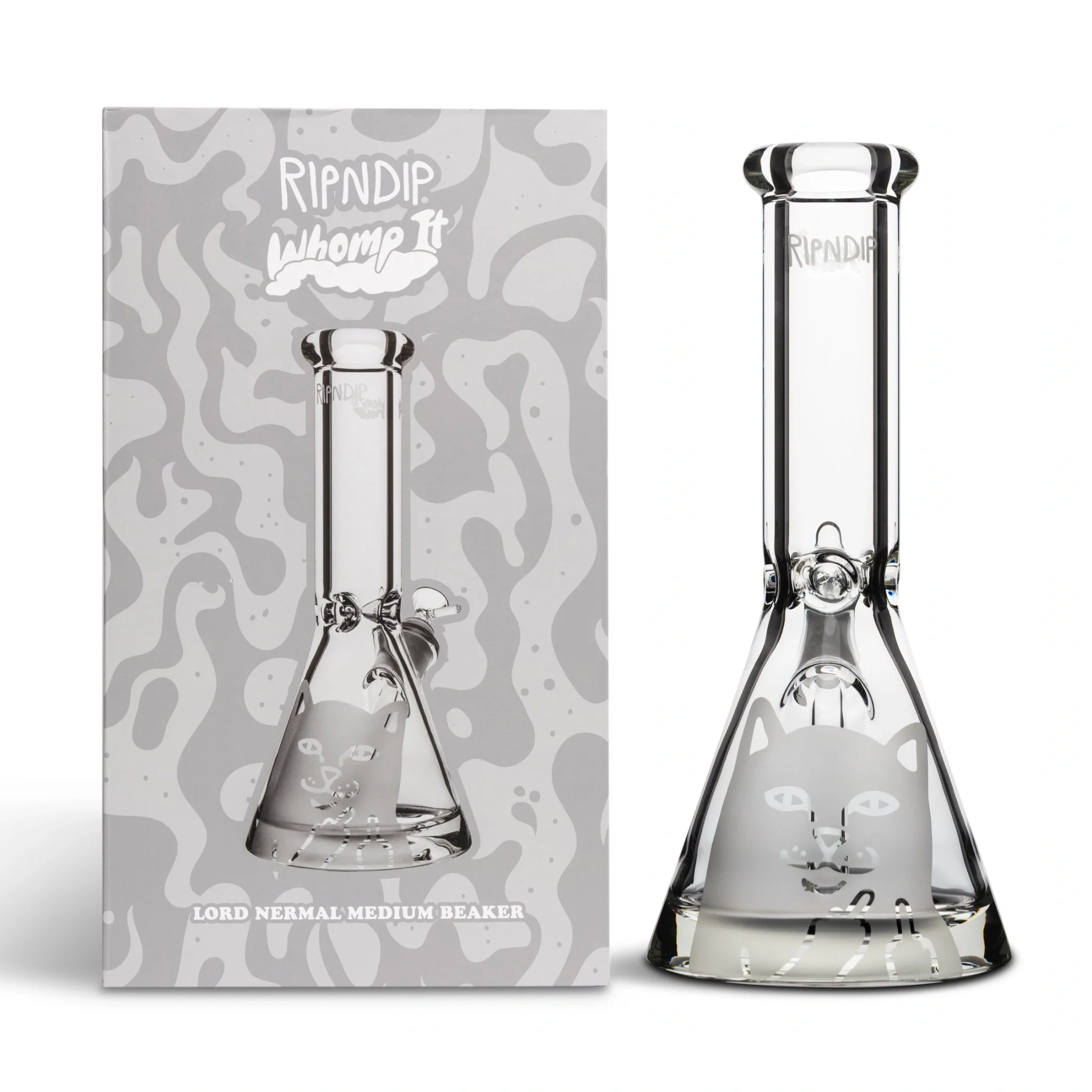 摔不破的中指貓琉璃煙壺 & 琉璃煙斗 RIPNDIP x Whomp ® Water Pipe & Bong
