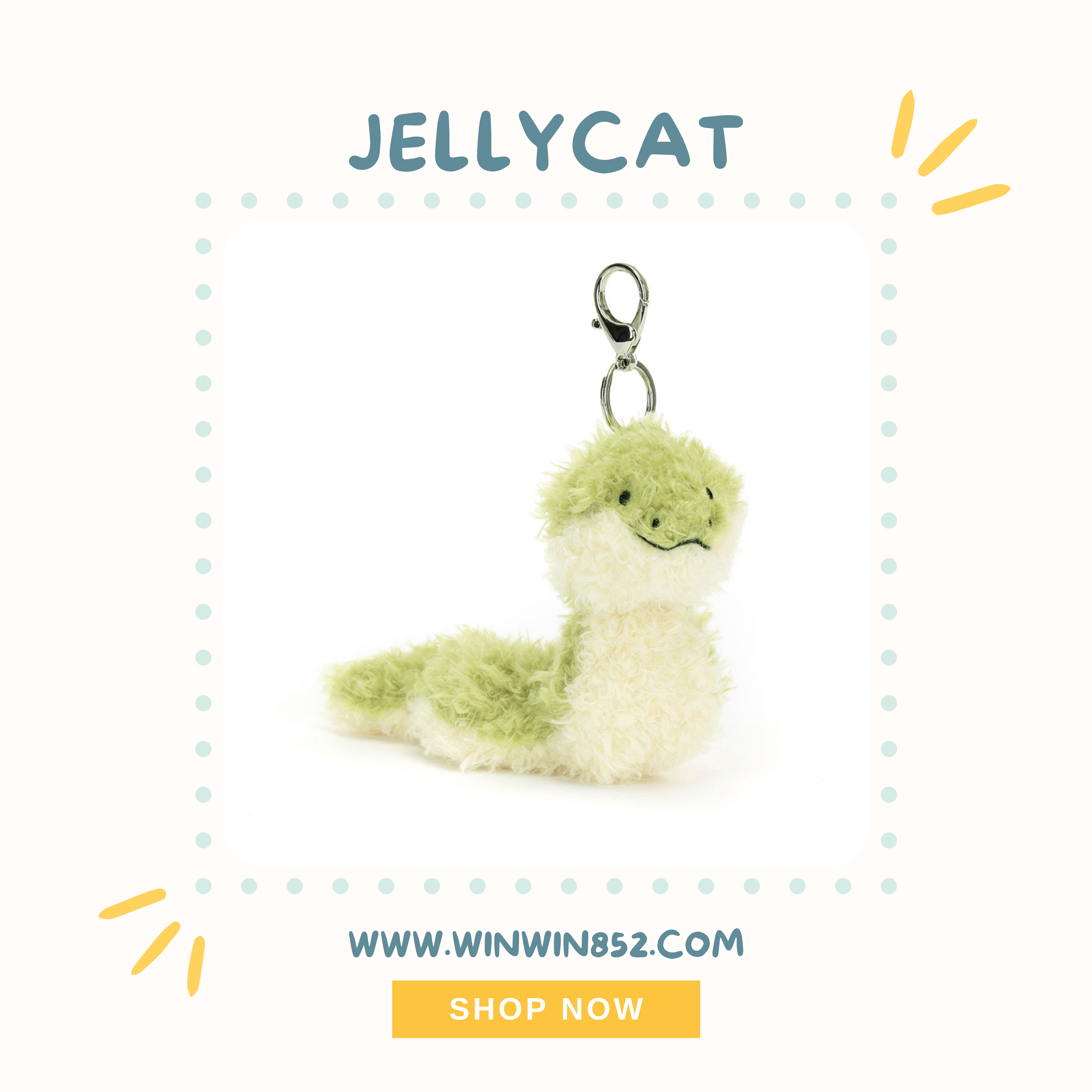 Jellycat Little Snake Bag Charm