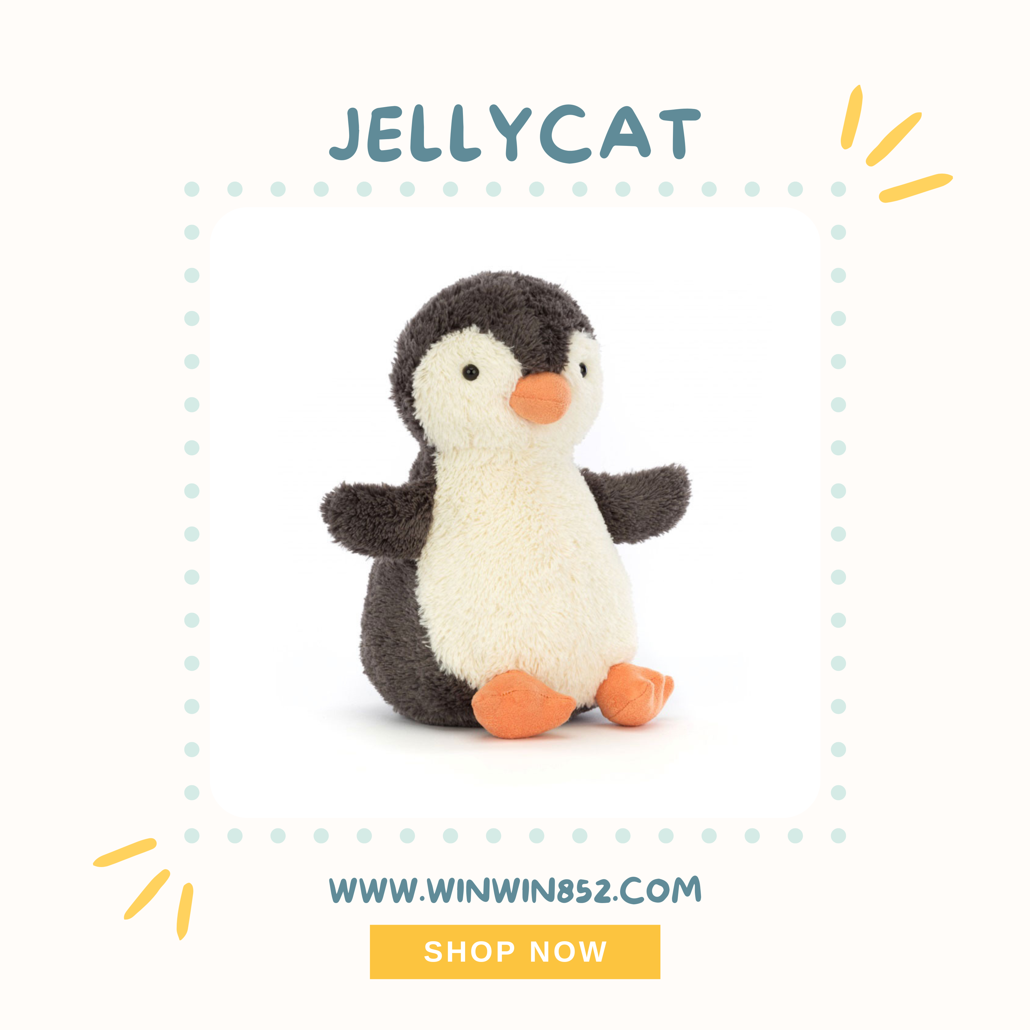 Jellycat Peanut Penguin Medium