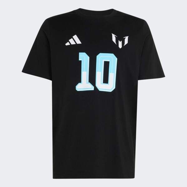 Adidas 愛迪達 Messi N&n G T KS2539 男 T恤 運動上衣 休閒短袖 黑 亞版 純棉 梅西