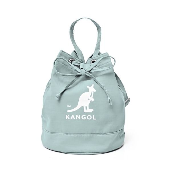 【KANGOL】馬卡龍束口水桶包｜側背包 輕巧收納-3色6025301831 6025301841 60253018