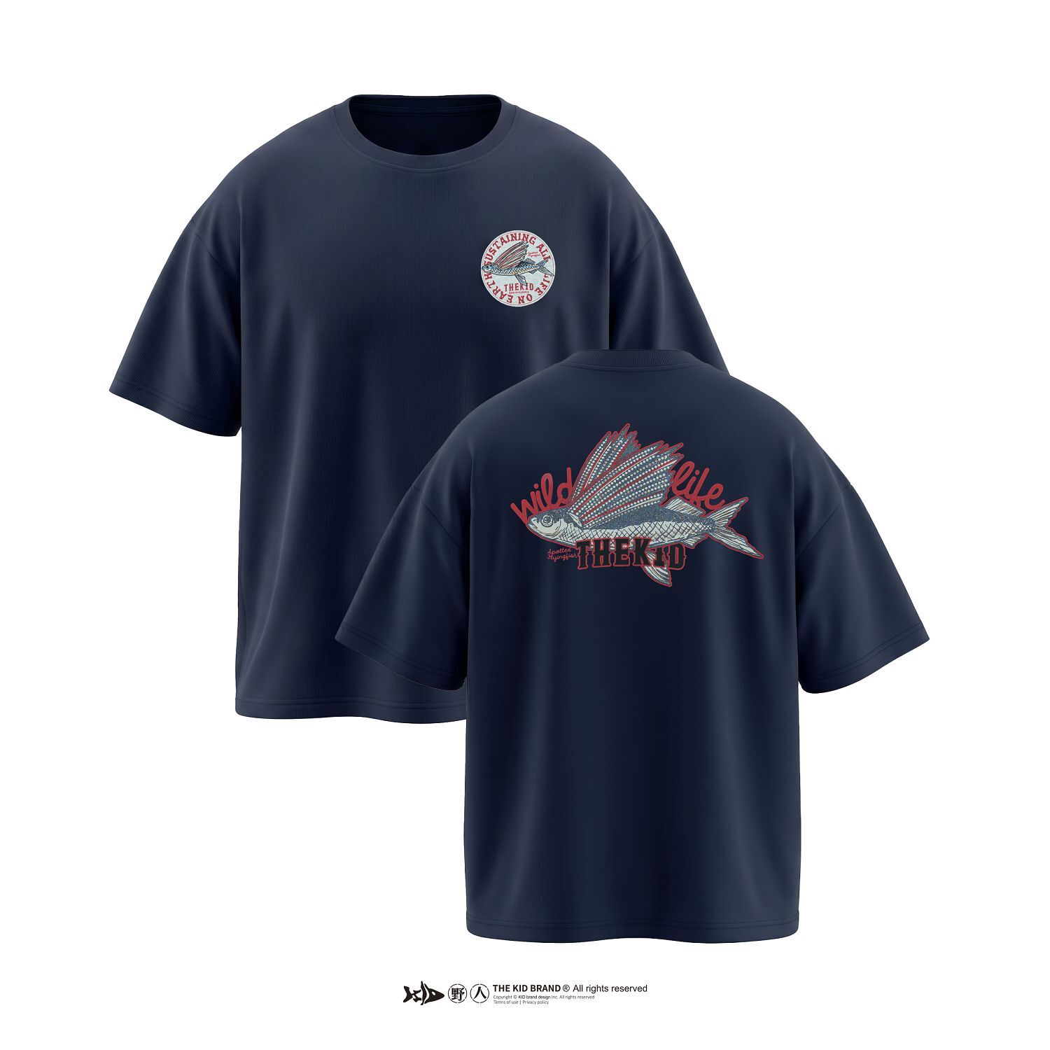 KID ® 海洋動物系列 點斑鰭飛魚短T