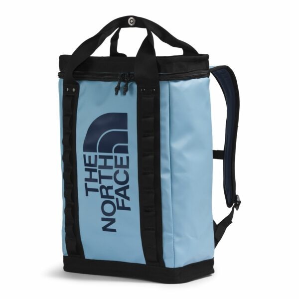 【The North Face】EXPLORE FUSEBOX L休閒箱型後背包｜防潑水機能 大容量收納-淺藍色 NF0A3KYFXOI