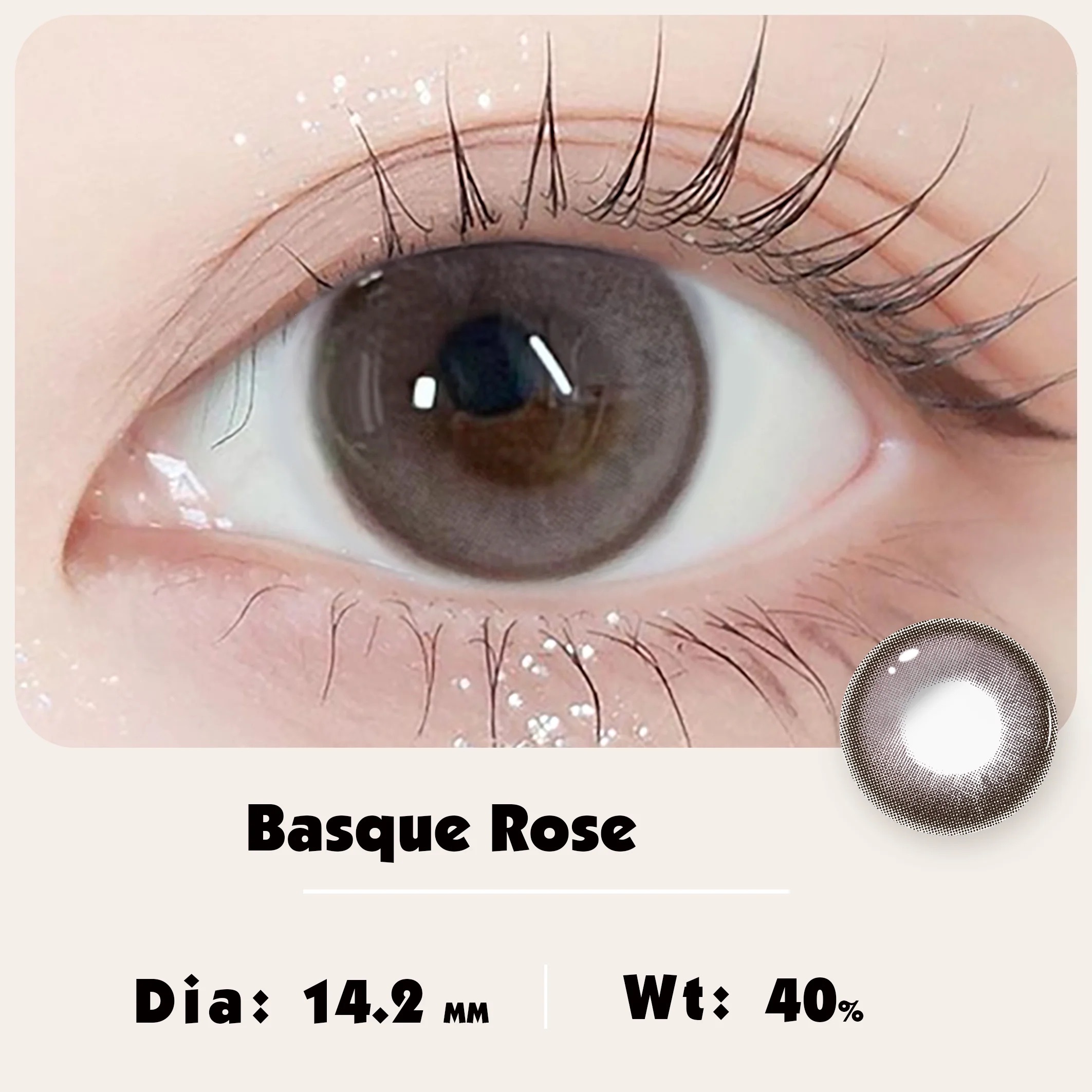 [半年拋] MILL CREEK 6 Month Basque Rose 半年拋隱形眼鏡｜每盒2片