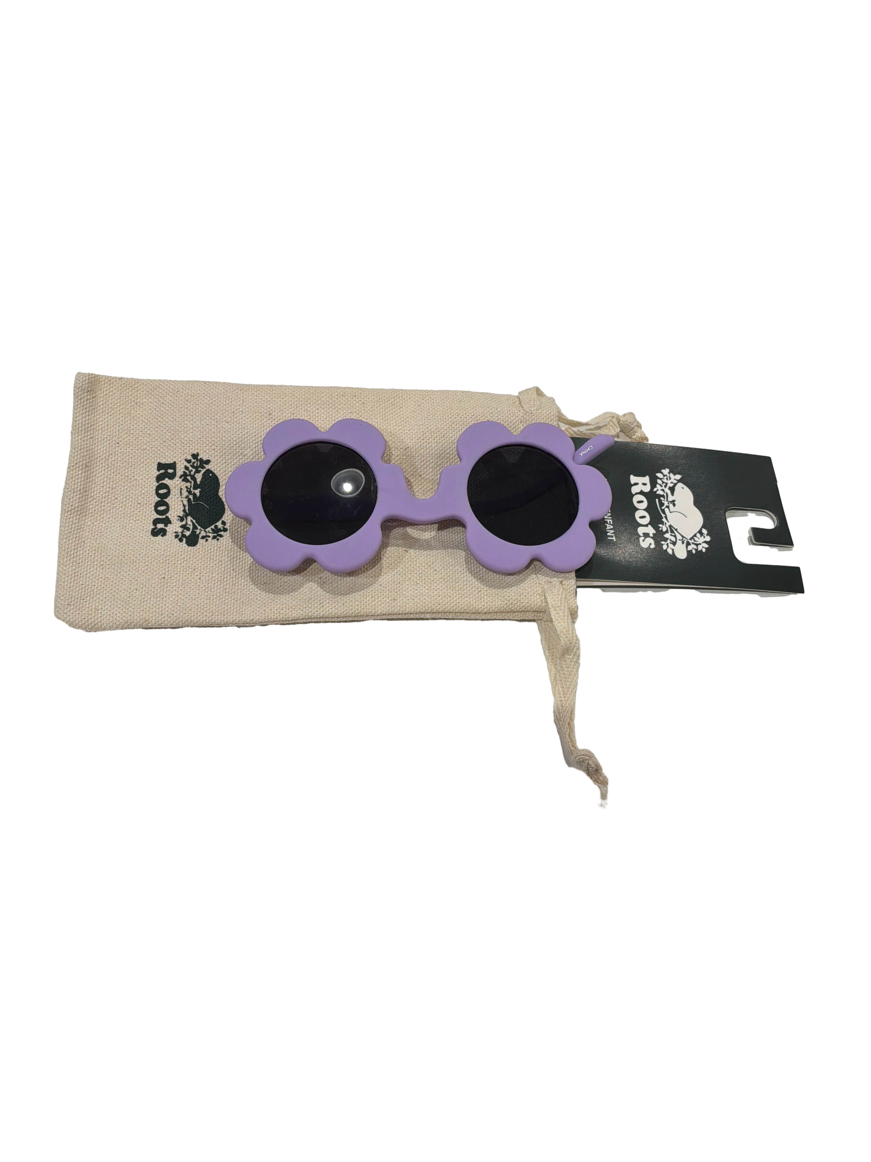 【Roots Outlet】Shatter Resistant Lenses Re-usable Cotton Case  紫