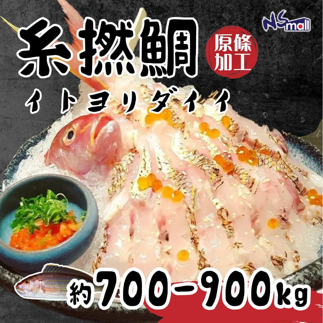糸撚鯛 約700-900g/條 （原條加工魚柳）