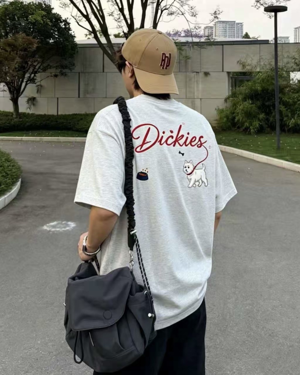 #預購 Dickies 320G 美式復古 重磅刺繡 卡通狗狗毛巾繡 圓領短踢 四色