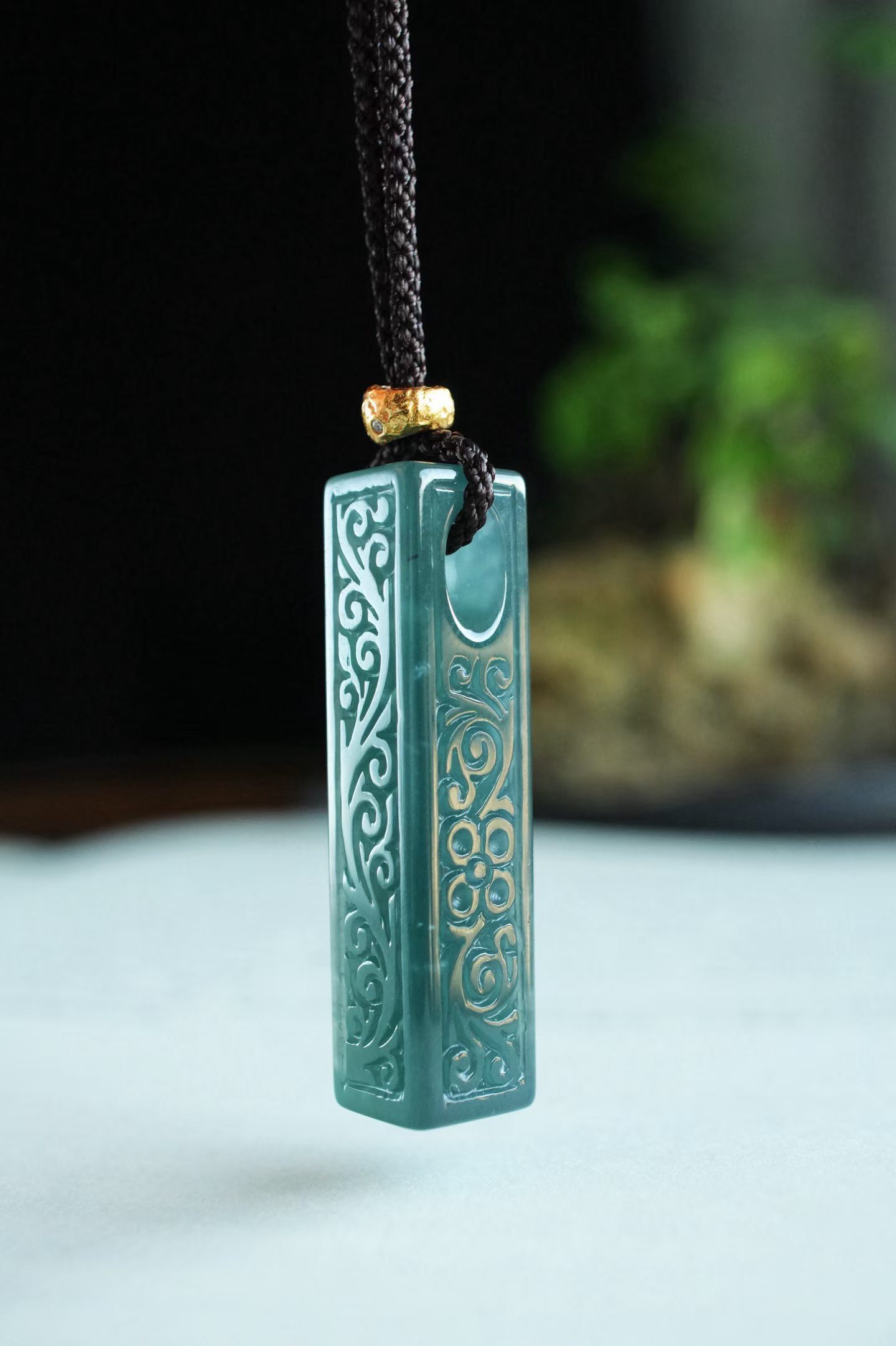 翡翠冰種藍水平安佩掛件,天然翡翠A玉, 緬甸玉, Jade, Jadeite
