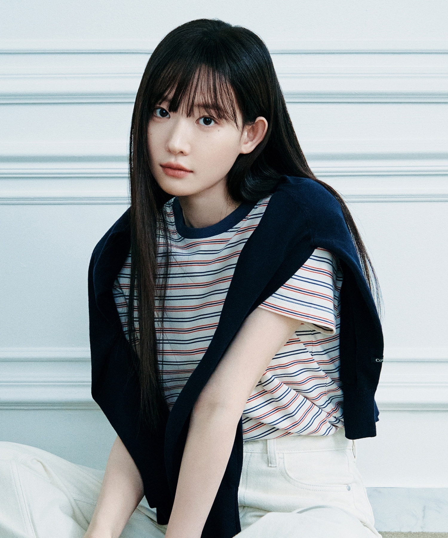 【直播】COVERNAT LX0609535 女裝條紋短袖上衣(CO2602ST80)