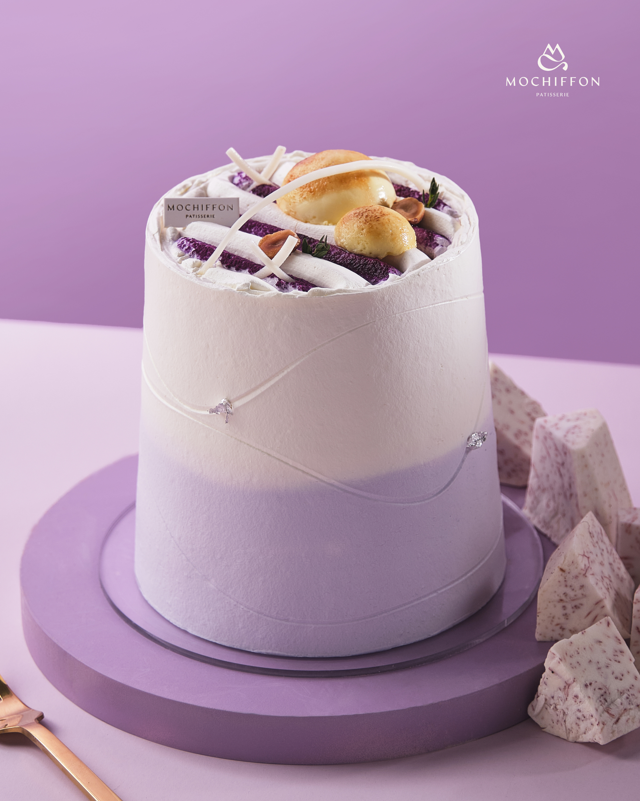 4 INCHES TARO CRÈME BRÛLÈE