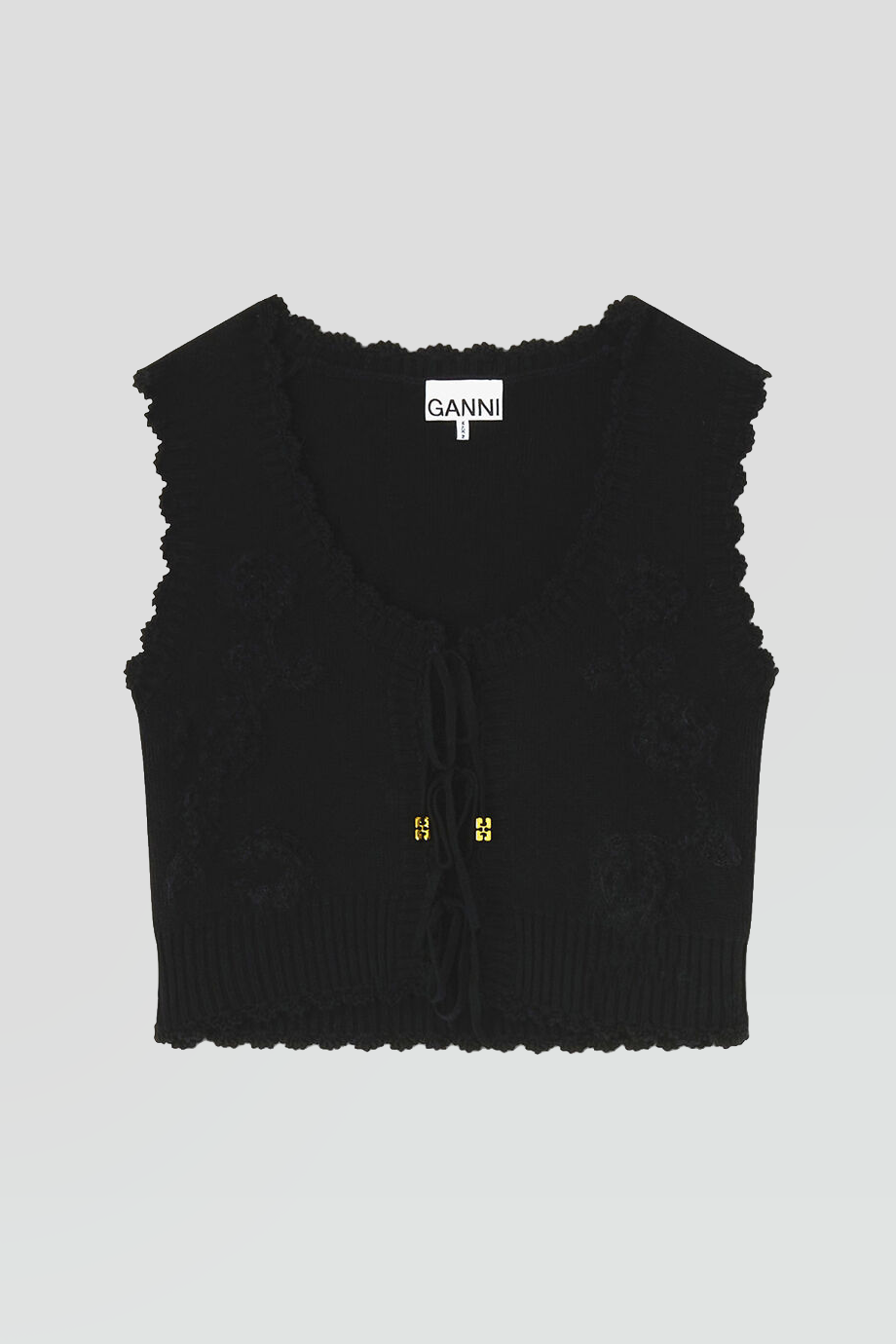 GANNI｜CROCHET 鉤針羊絨背心