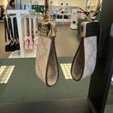 [S] KATE SPADE DARK BEIGE KH627 SPADE FLOWER BAG CHARM, 196021503160 (SKS1759)