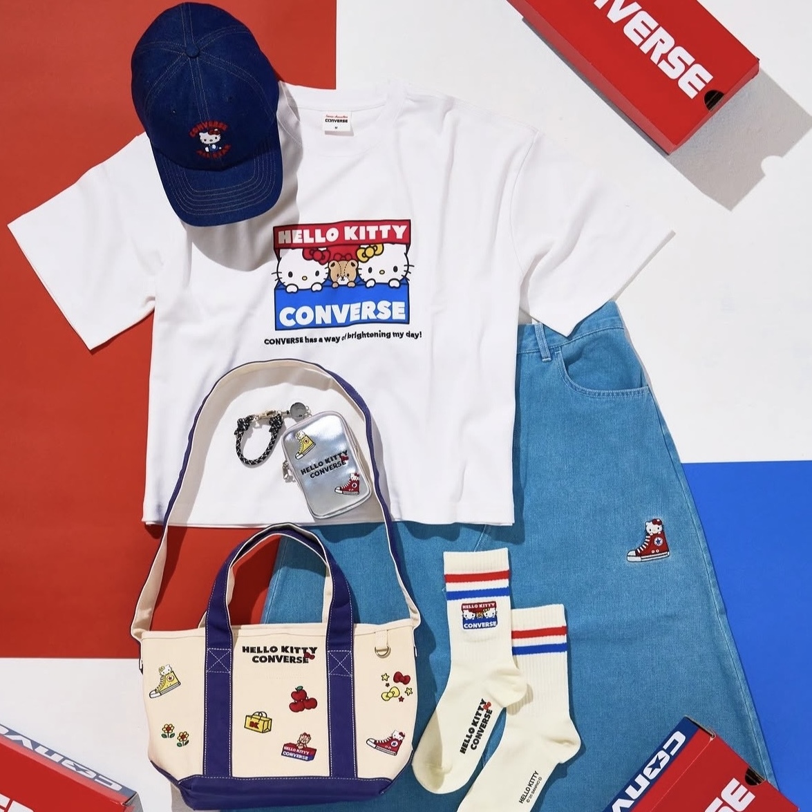 Hello Kitty X Converse 聯名系列 (服飾類)
