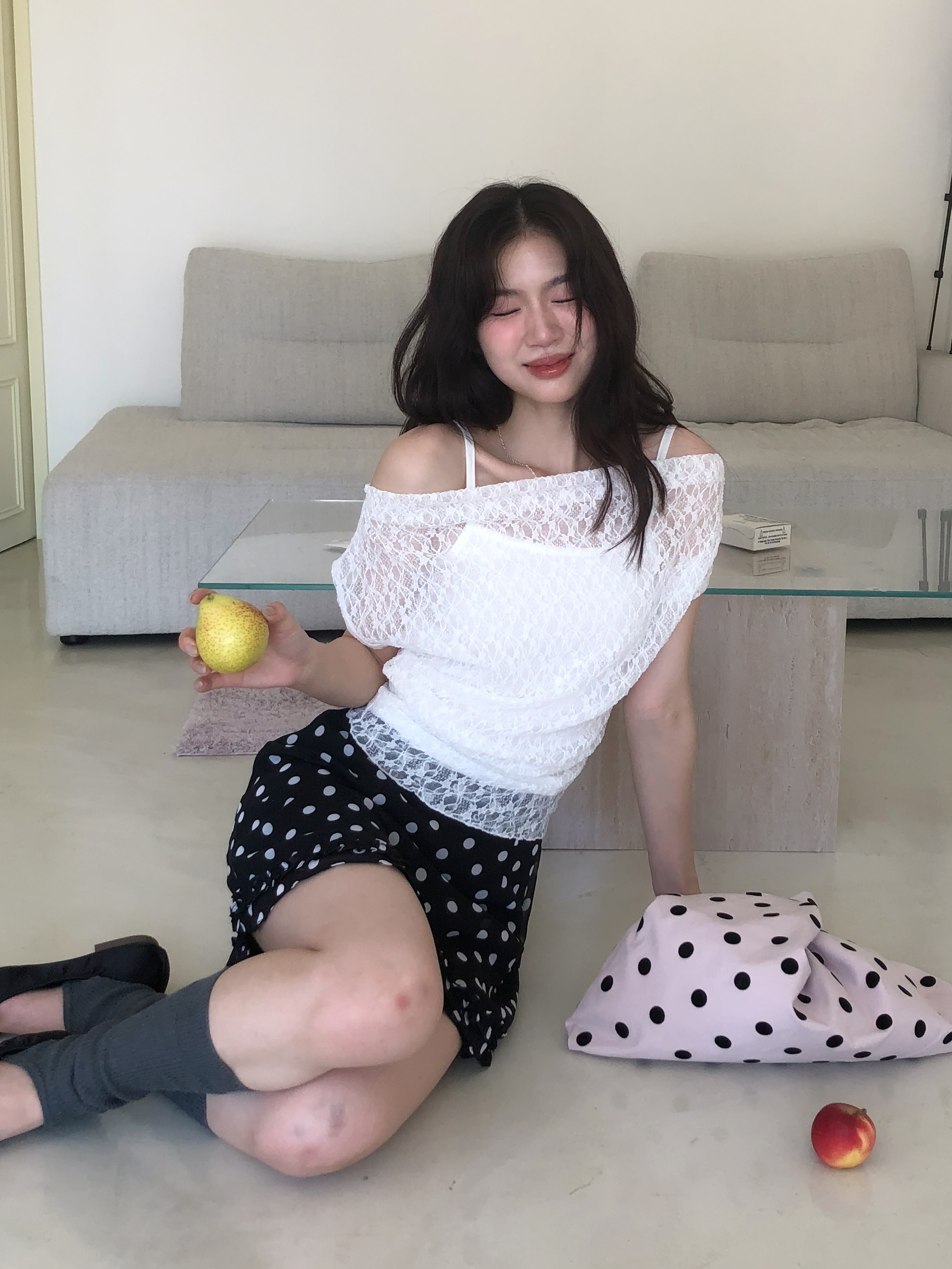 melody off shoulder set #上衣