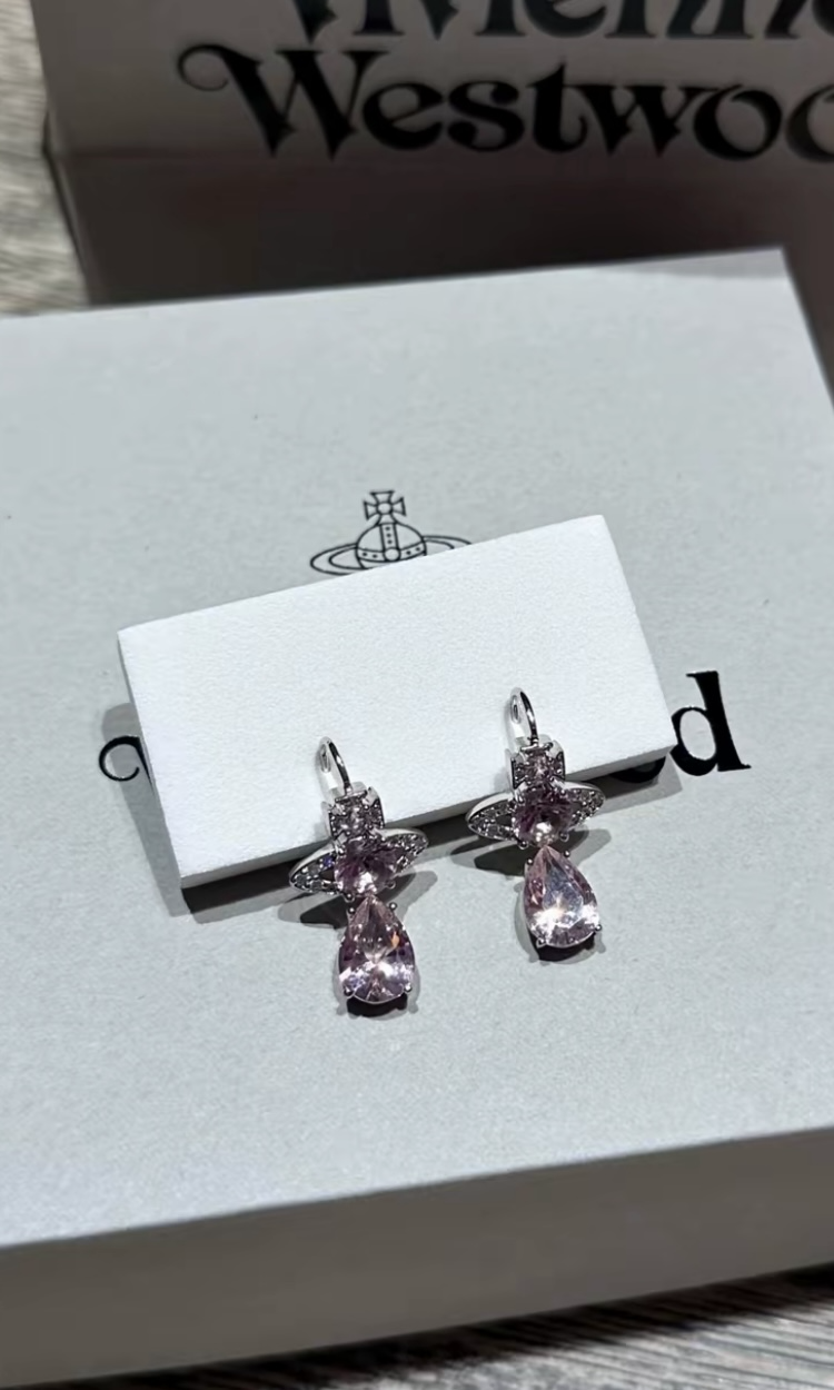 Vivienne Westwood 粉色人魚淚 Earrings