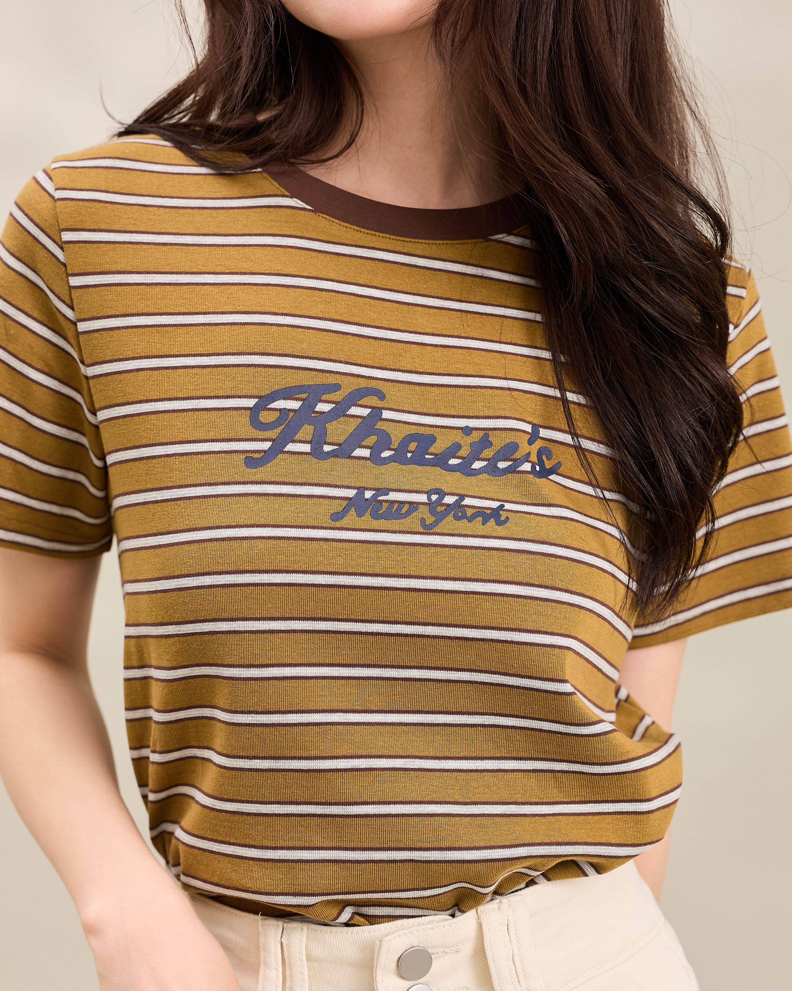 法朵Fado shop｜經典復古撞色條紋棉 T 0215163 四色