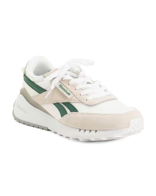 【預購】REEBOK H060926 男裝麂皮復古跑鞋（白拼綠色）