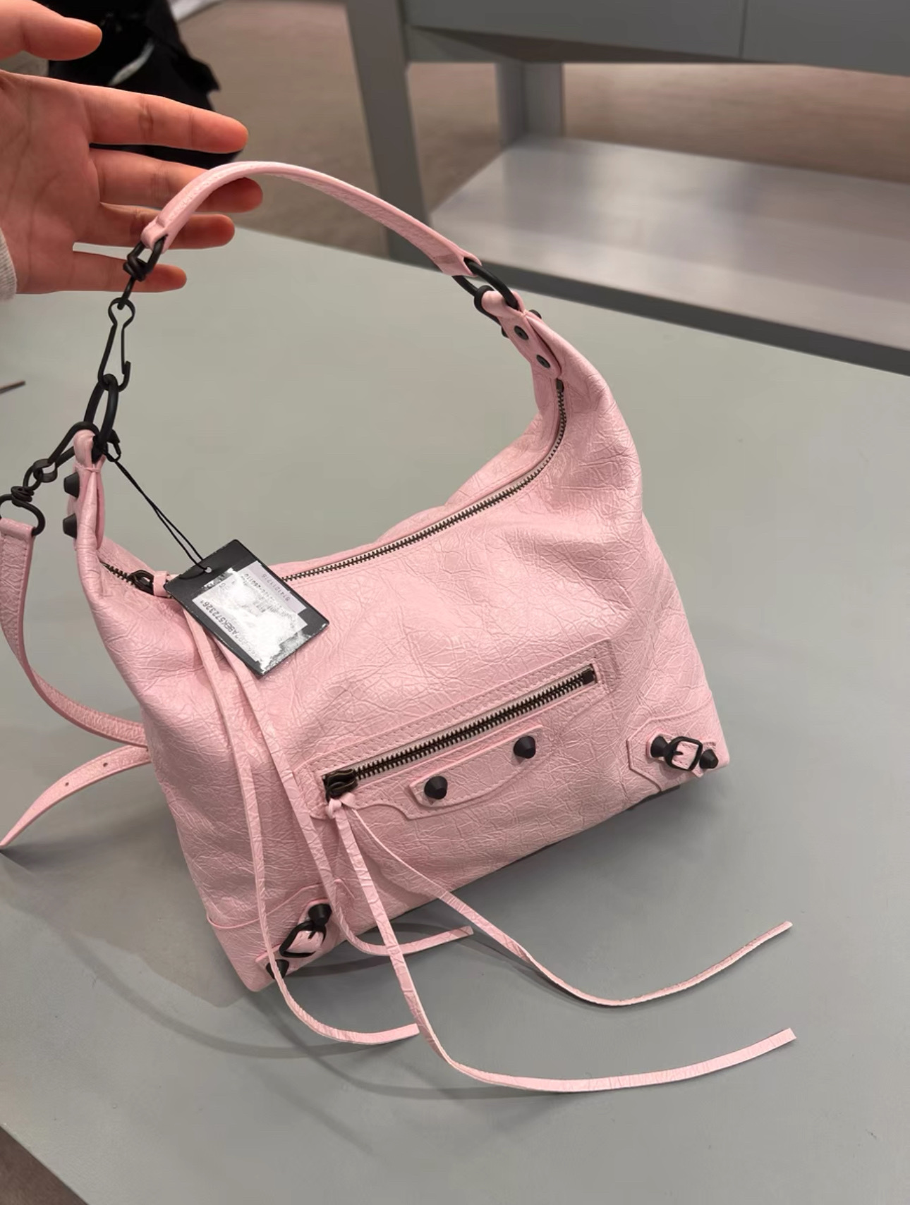 Balenciaga 粉色 LeCity 手袋