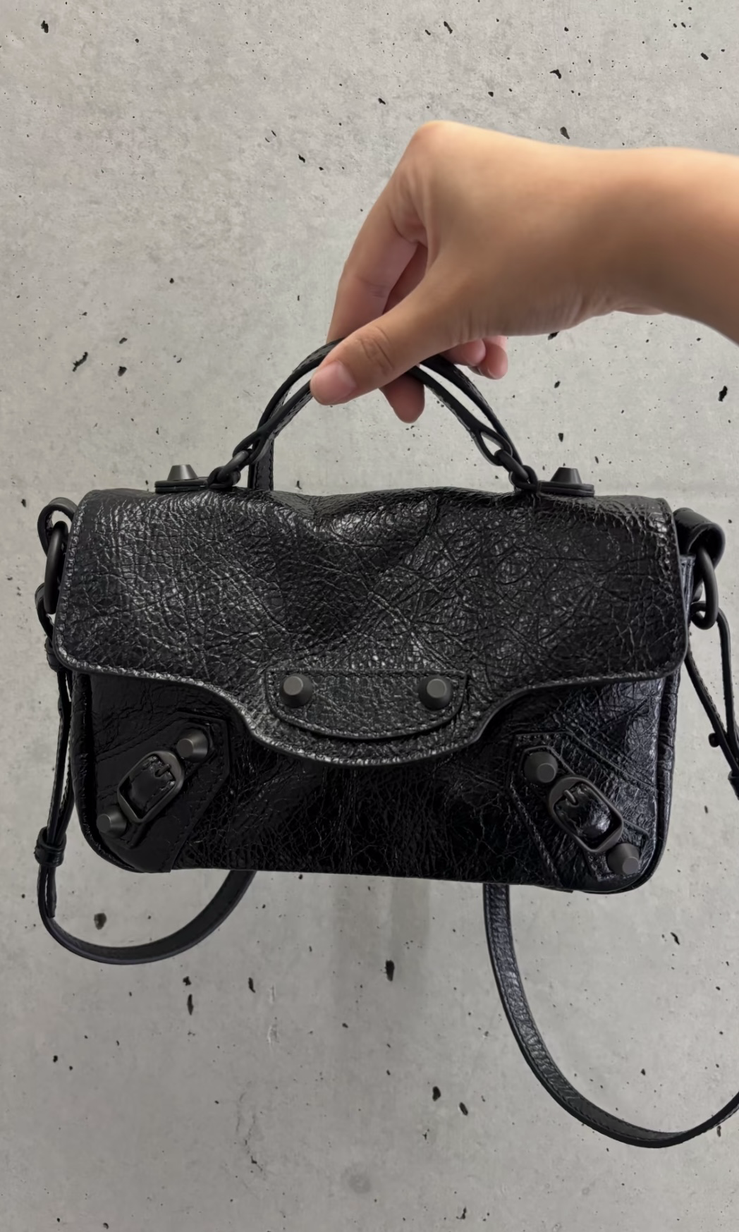 Balenciaga Lecity pouch on strap