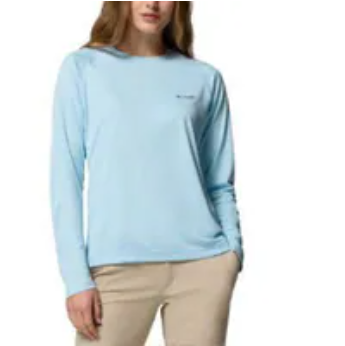 [S] COLUMBIA LIGHT BLUE SPORTSWEAR SUN PROTECTION LONG SLEEVE TEE, SZZ1174 (SZZ1174)